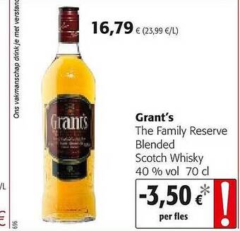 Grant's The Family Reserve Blended Scotch Whisky