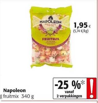 Colruyt Napoleon Fruitmix aanbieding