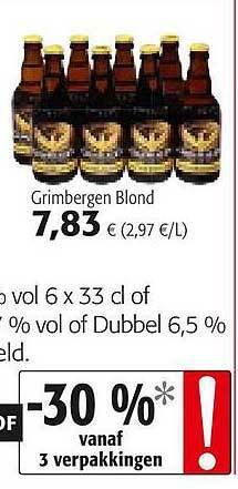Colruyt Grimbergen Blond aanbieding