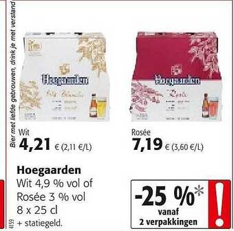 Colruyt Hoegaarden Wit Rosée aanbieding