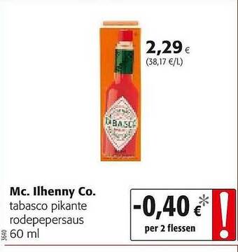 Mc. Ilhenny Co Tabasco Pikante Rodepepersaus