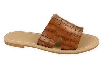 Berca Shoes Esprit Muiltjes Dames - Cognac aanbieding