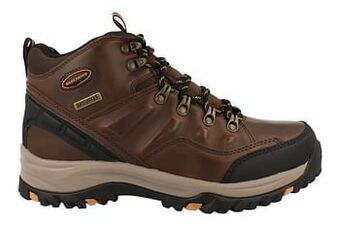 Berca Shoes Skechers Bottine Heren Relaxed Fit Memory Foam - Bruin aanbieding