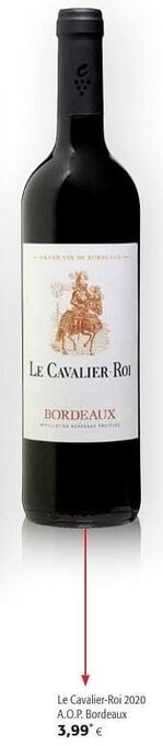 Colruyt Le cavalier-roi 2020 a.o.p. bordeaux aanbieding