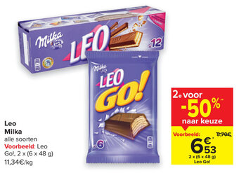 Carrefour Leo Milka aanbieding