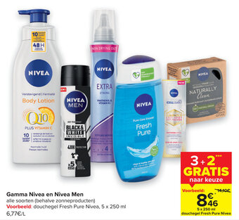 Carrefour Gamma Nivea en Nivea Men aanbieding