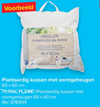 Carrefour Plantaardig kussen met vormgeheugen aanbieding