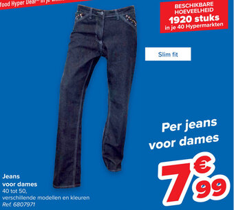 Carrefour Jeans voor dames aanbieding