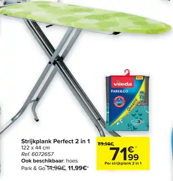 Carrefour Strijkplank Perfect 2 in 1 aanbieding