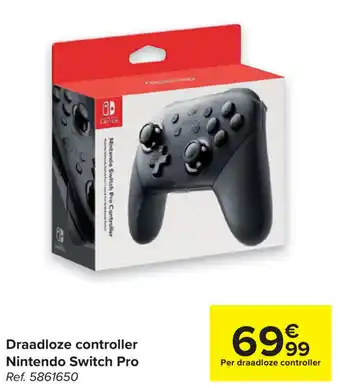 Carrefour Draadloze controller Nintendo Switch Pro aanbieding
