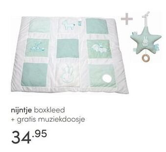 Baby & Tiener Nijntje boxkleed + gratis muziekdoosje aanbieding
