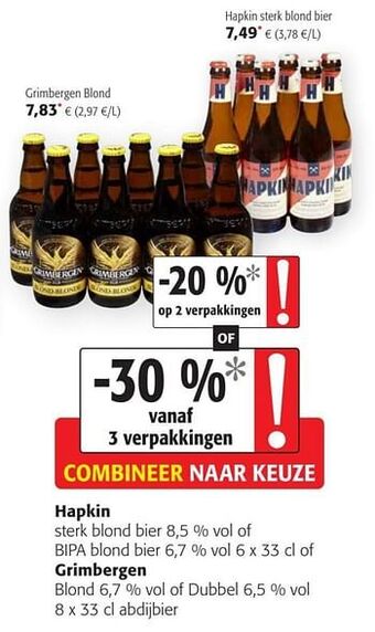 Colruyt Grimbergen blond aanbieding