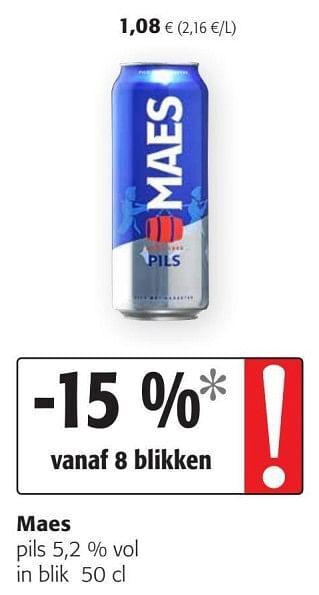 Colruyt Maes pils aanbieding