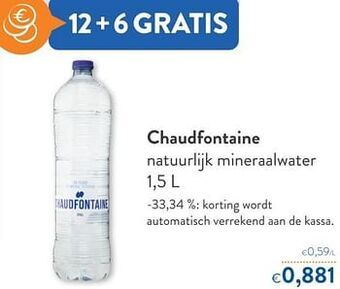 OKay Chaudfontaine natuurlijk mineraalwater aanbieding