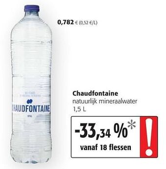 Chaudfontaine natuurlijk mineraalwater