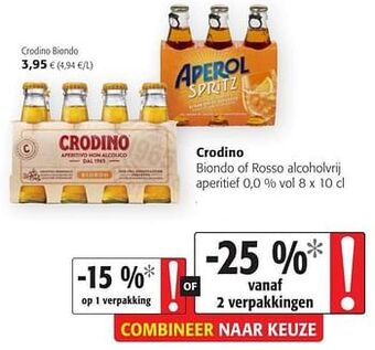 Colruyt Crodino biondo aanbieding