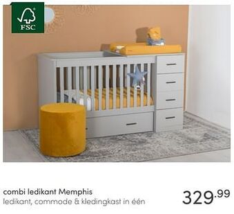 Baby & Tiener Combi ledikant memphis aanbieding