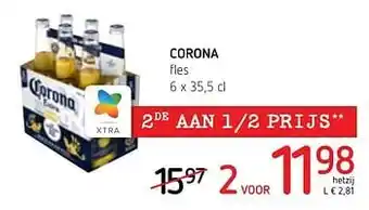 Spar Colruyt Corona fles aanbieding