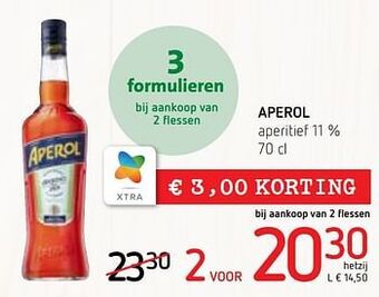Spar Colruyt Aperol aperitief 11 % aanbieding