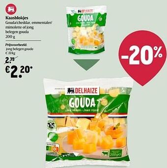 Delhaize Jong belegen gouda aanbieding