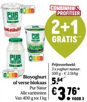 Delhaize Pur natur yoghurt natuur aanbieding