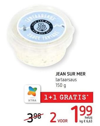 Spar Colruyt Jean sur mer tartaarsaus aanbieding