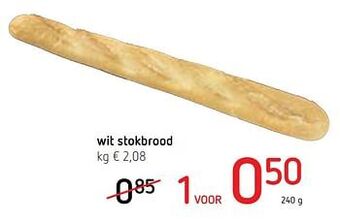 Spar Colruyt Wit stokbrood aanbieding