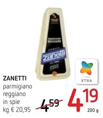 Zanetti parmigiano reggiano in spie