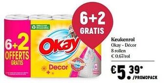 Delhaize Keukenrol okay décor aanbieding