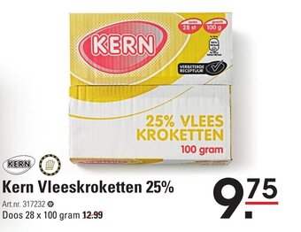 Sligro Kern Vleeskroketten 25% aanbieding