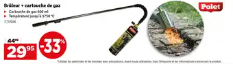 Polet bruleur + cartouche de gaz 600 ml