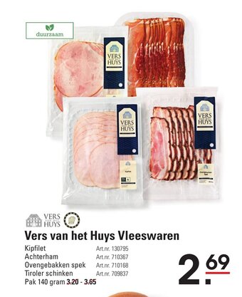 Sligro Vers van het Huys Vleeswaren aanbieding
