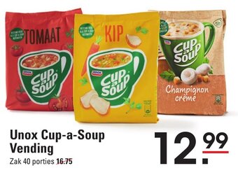Sligro Unox Cup-a-Soup Vending aanbieding