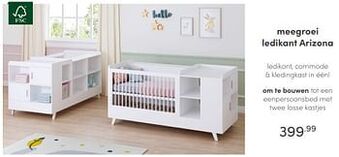 Baby & Tiener Meegroei ledikant arizona aanbieding