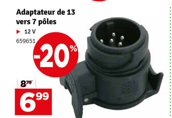 Adaptateur de 13 vers 7 poles