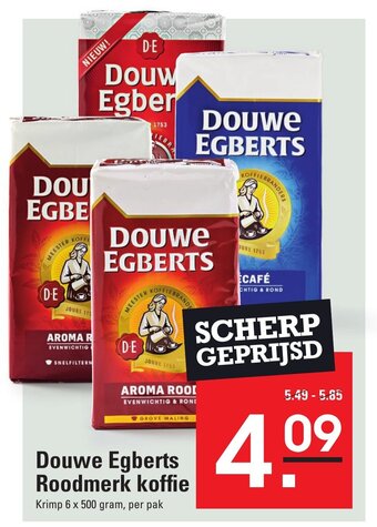 Sligro Douwe Egberts Roodmerk koffie aanbieding