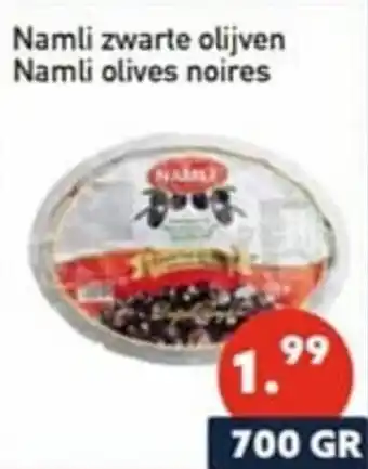Tanger Markt Namli zwarte olijven Namli olives noires aanbieding