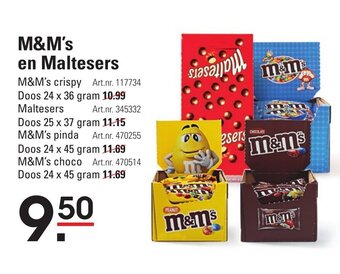 Sligro M&M's en Maltesers aanbieding