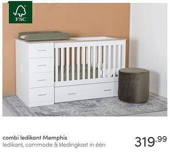 Baby & Tiener Combi ledikant memphis aanbieding