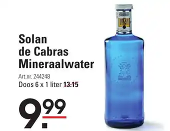 Sligro Solan de Cabras Mineraalwater aanbieding
