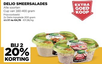 Jumbo Delio Smeersalades aanbieding