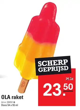Sligro Ola raket aanbieding