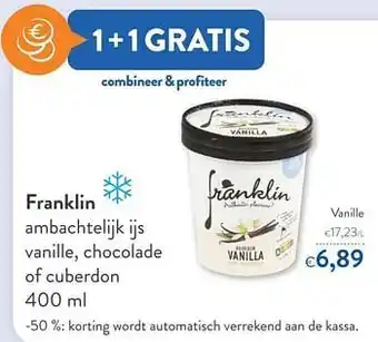 OKay Franklin ambachtelijk ijs vanille aanbieding