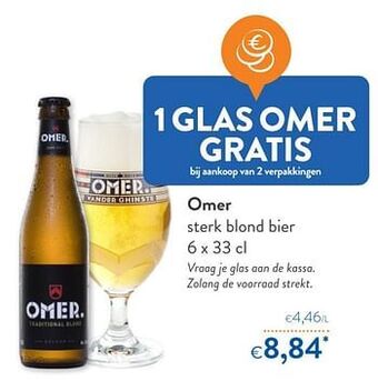 Omer sterk blond bier