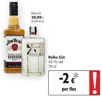 Colruyt Roku gin aanbieding