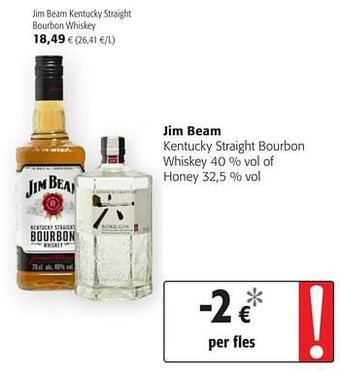 Colruyt Jim beam kentucky straight bourbon whiskey aanbieding