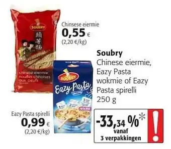 Soubry chinese eiermie, eazy pasta wokmie of eazy pasta spirelli