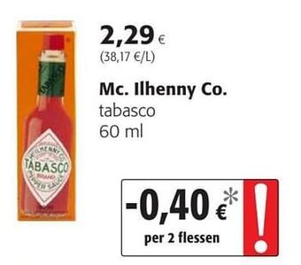 Colruyt Mc. ilhenny co. tabasco aanbieding