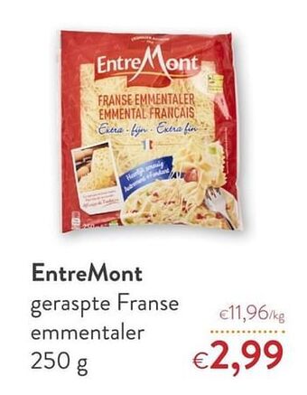 OKay Entremont geraspte franse emmentaler aanbieding