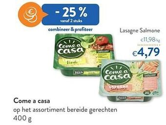 OKay Come a casa lasagne salmone aanbieding